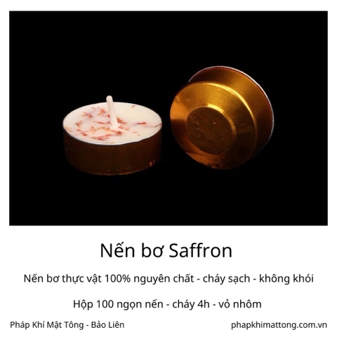 Nến bơ saffron