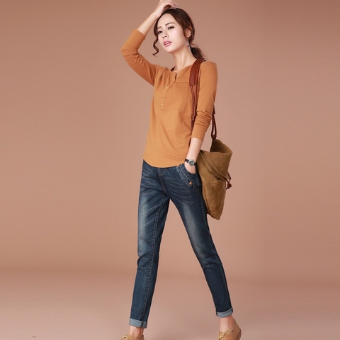 Quần jean baggy lưng thun túi xéo TB0329