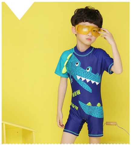 Đồ bơi bé trai liền thân hình cá sấu TB0572