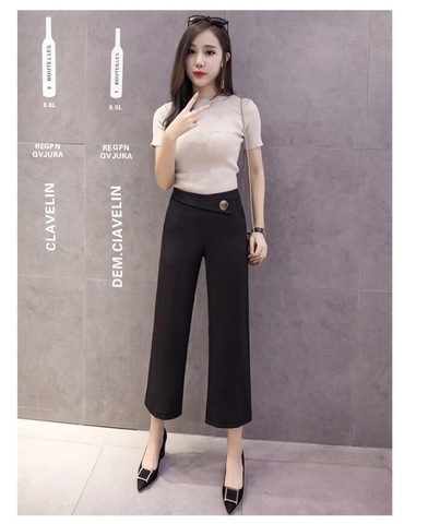 Quần tây đen ống rộng cách điệu TB0794 quan-tay-den-ong-rong-cach-dieu-tb0794