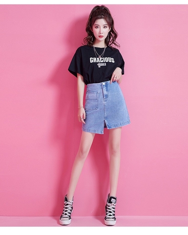 Chân váy jean xẻ ta có túi TB1112 chan-vay-jean-xe-ta-co-tui-tb1112