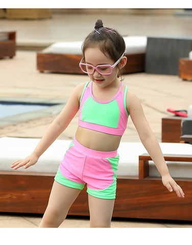 Đồ bơi bé gái hai mảnh năng động TB1193