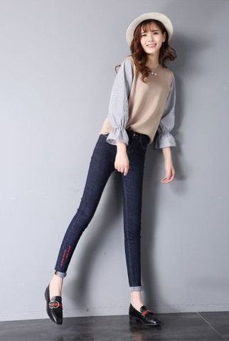 Quần Jean thun ôm ống chân TB0501 quan-jean-thun-om-ong-chan-tb0501