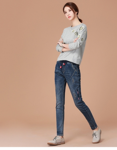 Quần jean lưng thun rách dây rút TB0474 quan-jean-lung-thun-rach-day-rut-tb0474-2