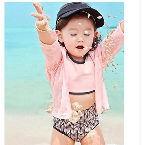 Đồ bơi bé gái kèm áo khoác liền nón TB0563 do-boi-be-gai-kem-ao-khoac-lien-non-tb0563-2