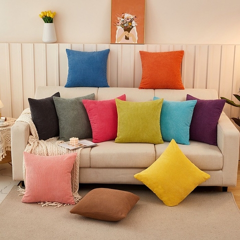 vỏ gối tựa lưng, vỏ gối ôm vỏ gối vuông cho ghế sofa GSF002