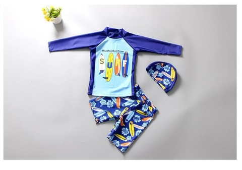 Đồ bơi bé trai họa tiết ván trượt TB1044