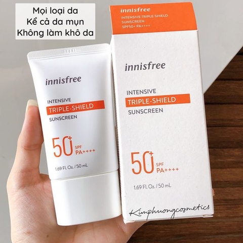 Kem Chống Nắng Innisfree Intensive Triple-Shield Suncsreen Mẫu Mới