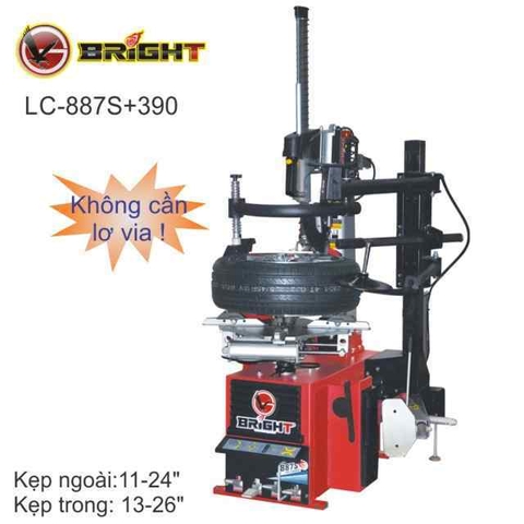 Máy ra vào lốp xe con Bright không dùng lơ via 887S+390