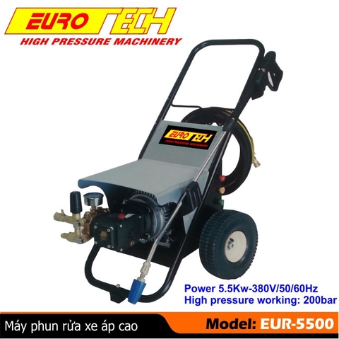 Máy xịt rửa xe ô tô áp lực cao Eurotech EUR-5500