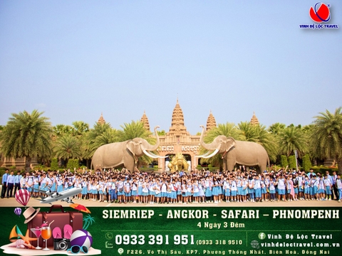 SIEMRIEP - ANGKOR - SAFARI - PHNOMPENH 4N3D