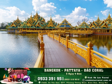 BANGKOK - PATTAYA - ĐẢO CORAL 5N4D