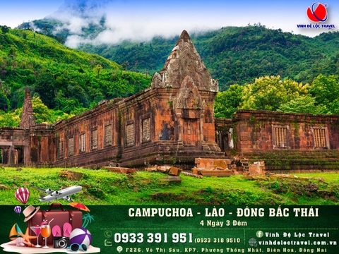 CAMPUCHIA - LÀO - ĐÔNG BẮC THÁI 4N3D