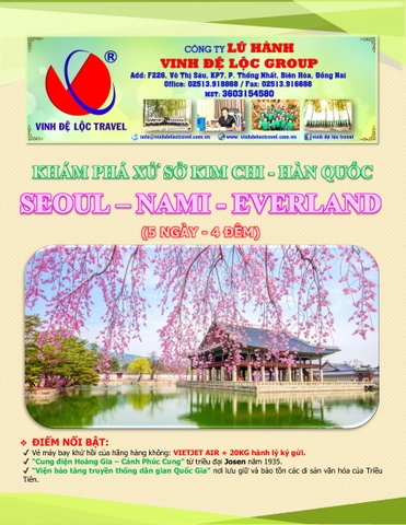 HÀN QUỐC 5N4D
