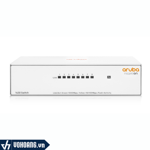 Aruba Instant On 1430 8G - R8R45A | Switch Gigabit 8 Cổng Cho Doanh Nghiệp Cắm Và Chạy