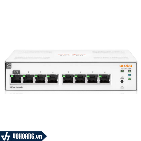 Aruba Instant On 1830 8G Switch - JL810A | Switch Gigabit 8 Cổng Hỗ Trợ Cloud Quản Lý L2/L3