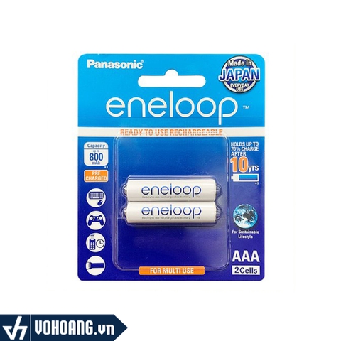 Panasonic BK-4MCCE/2B | Pin Sạc AAA Panasonic Eneloop 800 mAh | Phân Phối Chính Hãng