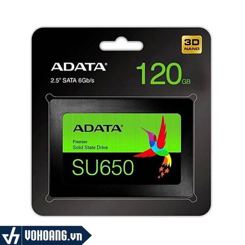 Adata Ultimate SU650 | Ổ Cứng SSD 120GB Công Nghệ 3D NAND Flash Giá Tốt | Hàng Chính Hãng