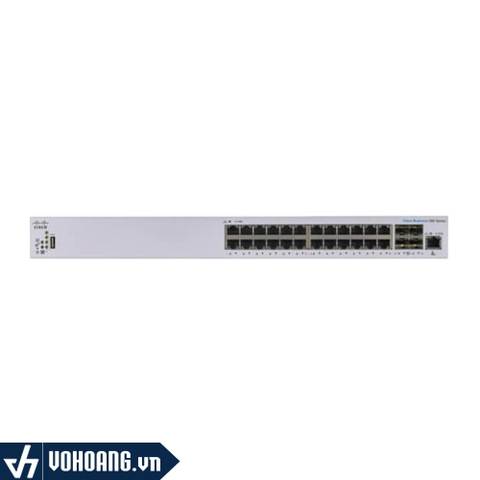 Cisco CBS350-24XS | Switch Quản Lý 24 Cổng 10GE - Tích Hợp 4 Cổng 10G SFP - 1 Cổng Quản Lý GE