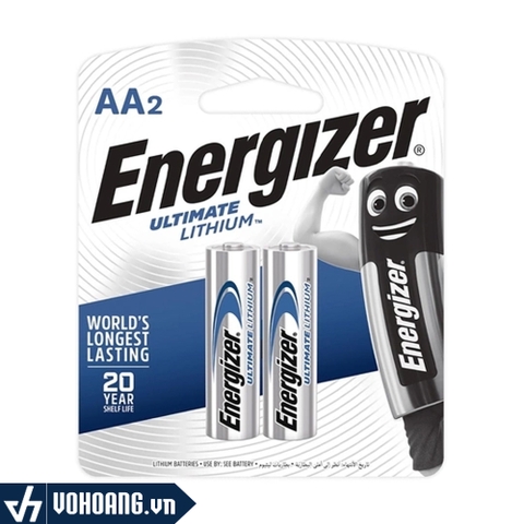 Energizer L91 BP2 | Pin AA Ultimate Lithium Cao Cấp | Hàng Chính Hãng