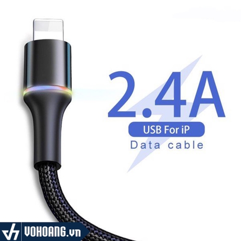 Baseus LV551-1M | Cáp Sạc Nhanh Siêu Bền Baseus Halo Data Lightning Cable Cho iPhone/ iPad