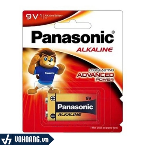 Panasonic 6LR61T/1B-V | Pin 9V ( Pin Vuông ) Alkaline Chất Lượng Cao | Phân Phối Chính Hãng