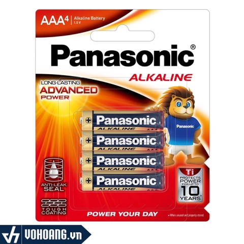 Panasonic LR03T/4B-V | Pin AAA ( Pin Đũa ) Alkaline Chất Lượng Cao | Phân Phối Chính Hãng