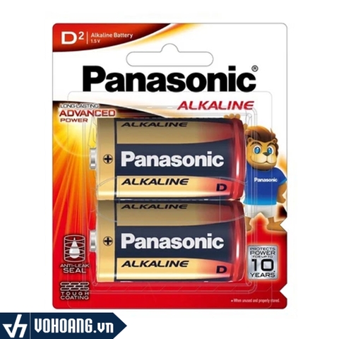 Panasonic LR20T/2B-V | Pin D ( Pin Đại ) Alkaline Chất Lượng Cao | Phân Phối Chính Hãng