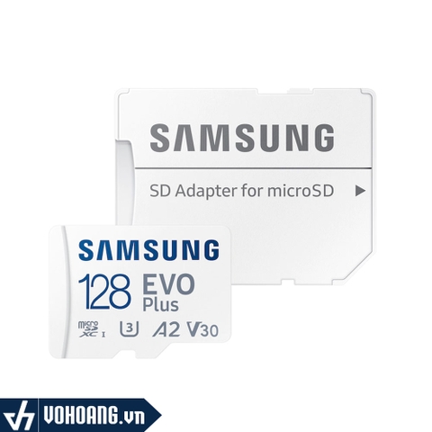Samsung MB-MC128KA | Thẻ Nhớ MicroSDXC Evo Plus 128GB 130Mbps + Adapter | Hàng Chính Hãng