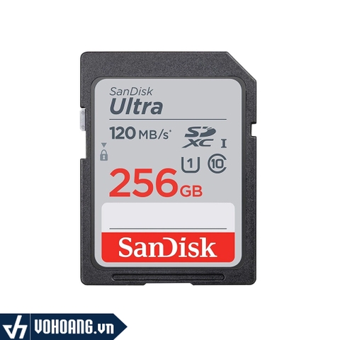 Thẻ Nhớ Máy Ảnh SDXC SanDisk Ultra 256GB Tốc Độ Cao 120Mb/s | Hàng Chính Hãng