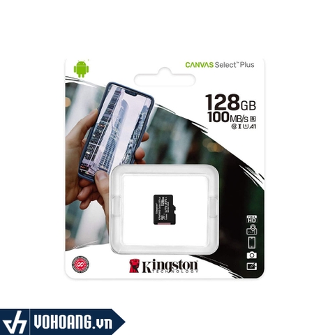 Kingston SDCS2/128GBSP | Thẻ Nhớ MicroSD 128GB CanVas Select Plus 100R 100MB/s