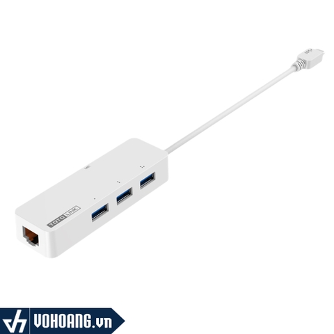 Totolink U1003C | Bộ Chuyển Đổi USB Type-C Sang LAN RJ45 Tốc Độ Gigabit - Kèm 3 Cổng USB 3.0