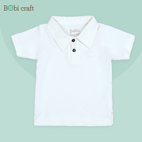 Quần áo trẻ em Bobicraft - Áo thun bé trai cổ bẻ - Cotton hữu cơ organic an toàn