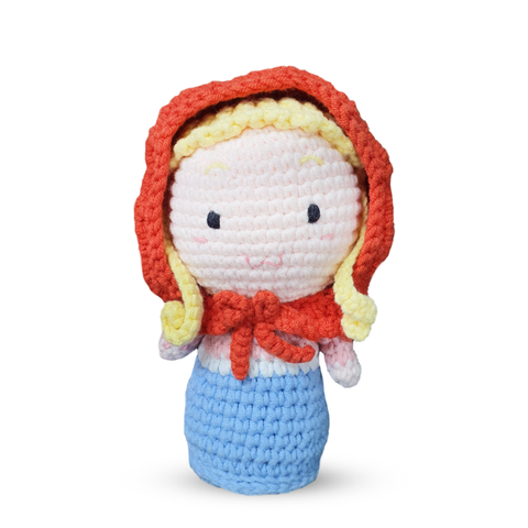 Thú bông len Bobicraft - Cô bé khăn choàng đỏ - Đồ chơi an toàn Quà tặng bé