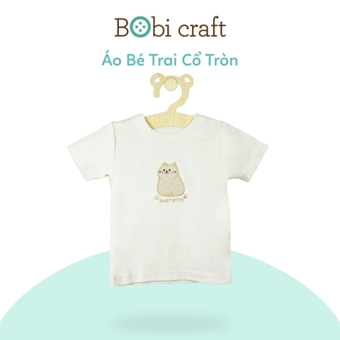 Áo Thun Bé Trai Cổ Tròn Sweet Kitty