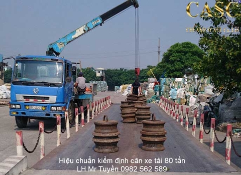 Kiểm Định định kỳ cân xe tải 80 tấn