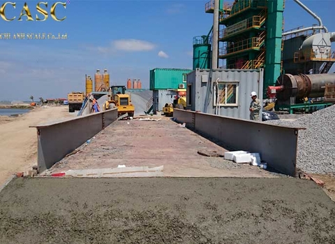Lắp đặt trạm cân điện tử 80 tấn