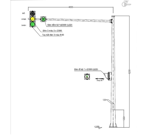 Cột 6,2m vươn 4m