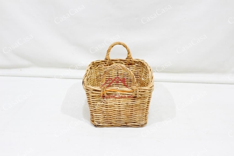 Sọt đựng đồ,  Sọt Đan Mây Tự Nhiên - Đẹp & Bền Bỉ Cho Mọi Không Gian -BH5624A-1NA