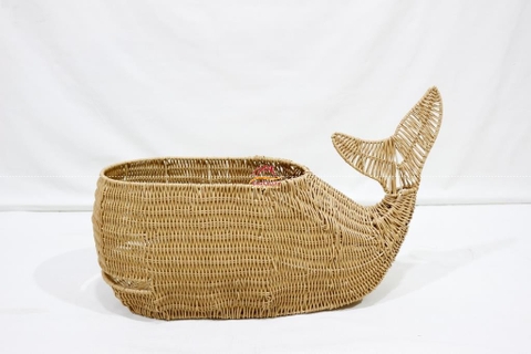 SỌT HÌNH CÁ VOI ĐAN DÂY NHỰA THỦ CÔNG, RỔ ĐAN DÂY NHỰA – ĐÁNG YÊU & TIỆN LỢI 🌟