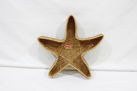 Giỏ Lưu Trữ Thủ Công Hình Sao biển – Sản Phẩm Đan Tay Từ Dây Nhựa Bền Đẹp