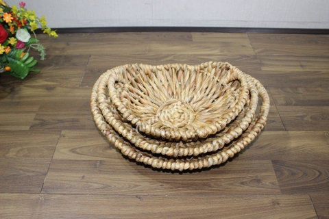 Sọt đựng đồ - trang trí bằng lục bình -  SD6686A/3NA