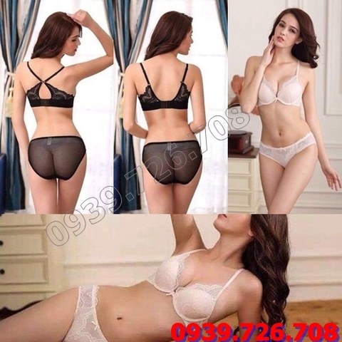 Bộ đồ lót Perfect ren bướm lưng