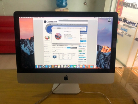 Bán máy tính all in one APPLE imac 21.5inch late 2013 cpu i5-3.2GHz ram 8GB/1600 VGA  GT750 1GB máy zin đẹp