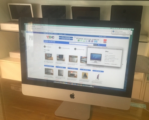 Bán iMac MC309 2011 21.5 inch  i5 2.5GHz HDD 500GB 4Gb ATI Radeon HD 6750M máy zin đẹp 99%