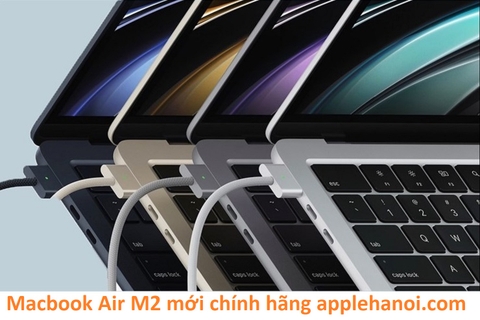 MNEH3 Macbook Air M2 ram 8GB ssd 256Gb 2022 8-Core CPU 8-Core GPU mới chính hãng