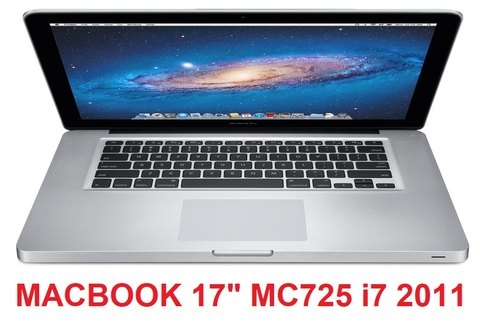 MacBook Pro Early 2011 Core I7-2720QM 2.2GHz RAM 4GB HDD 750GB Early 2011 17