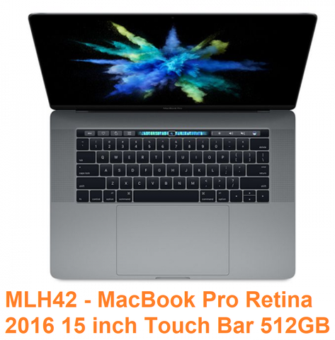 MacBook Pro 15 Late 2016 Core i7-6820HQ 2.7GHz Ram 16GB SSD 512GB MLH42 A1707 (EMC 3072)