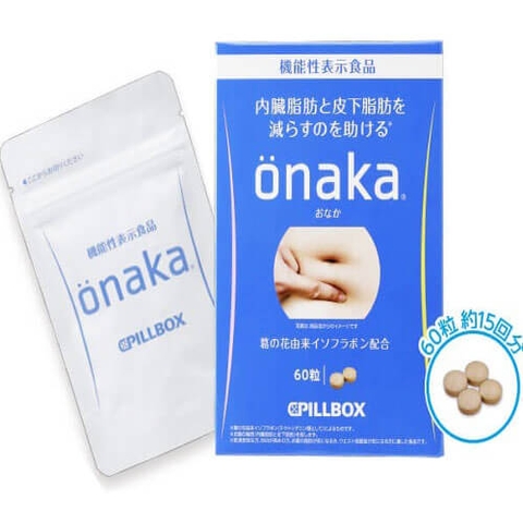 Viên uống giảm mỡ bụng Onaka Pillbox  60 viên