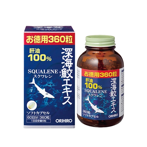 Sụn vi cá mập Orihiro Squalene 360v viên